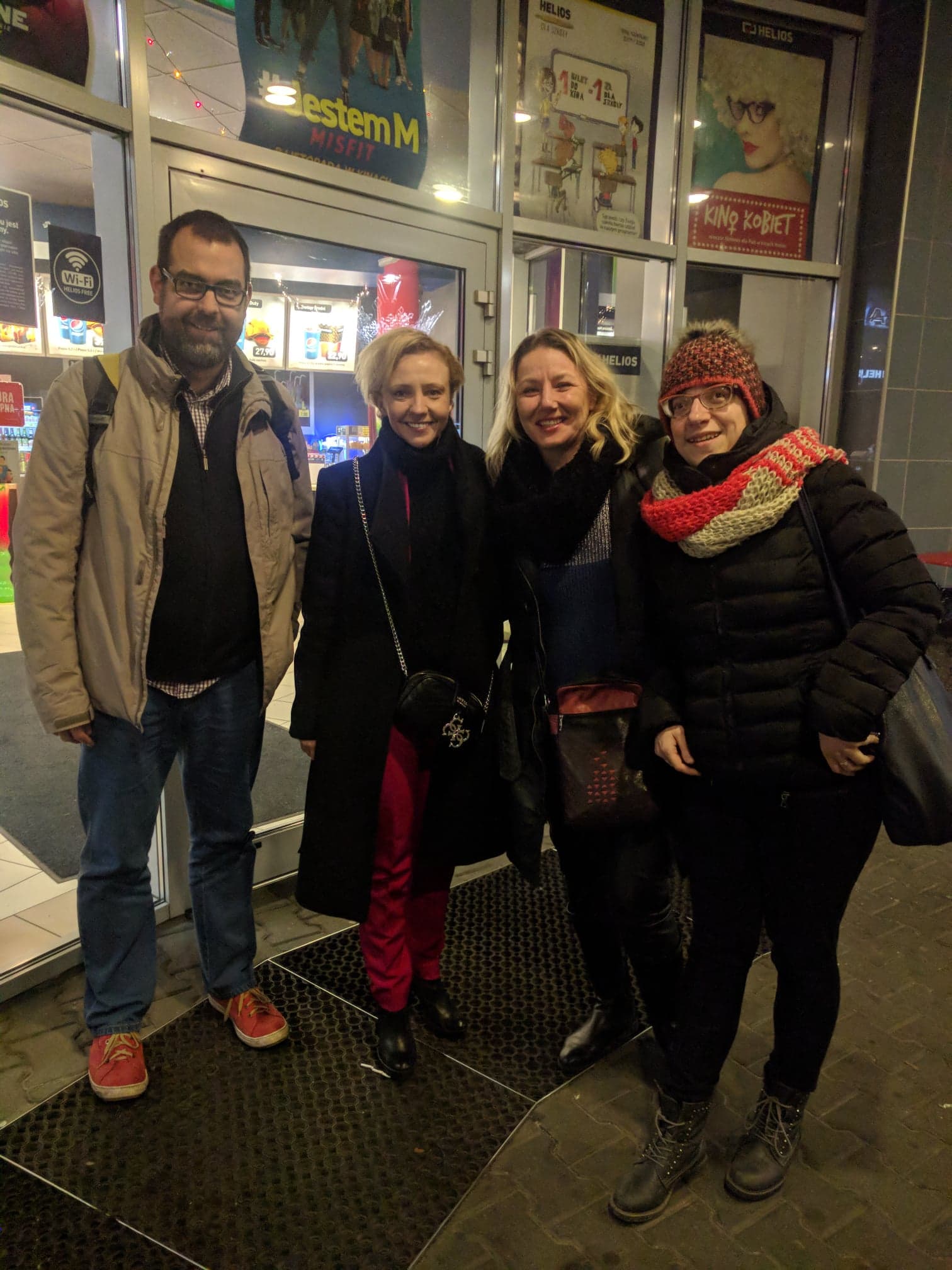 Od lewej Maciej Gil, Barbara Kurzaj , Regina, Justyna Margielewska.